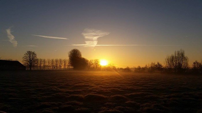Brrrr, koud zo in de vroege ochtend!