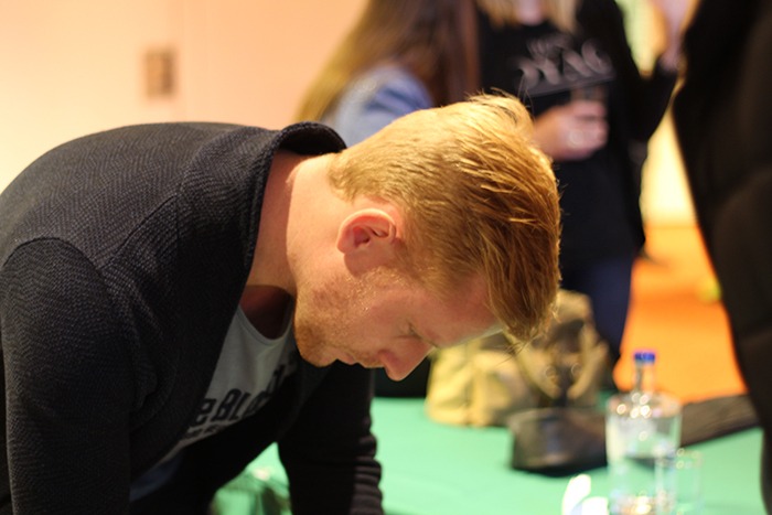 Mark in opperste concentratie...