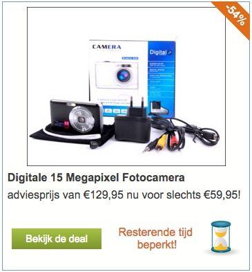Regelmatig zijn er deals met camera's!