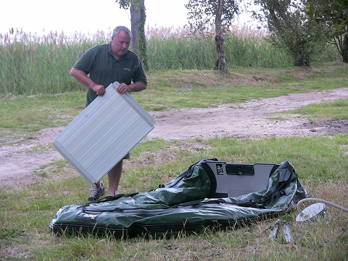 Voor mij is het belangrijk dat een boot snel opgepompt is.
