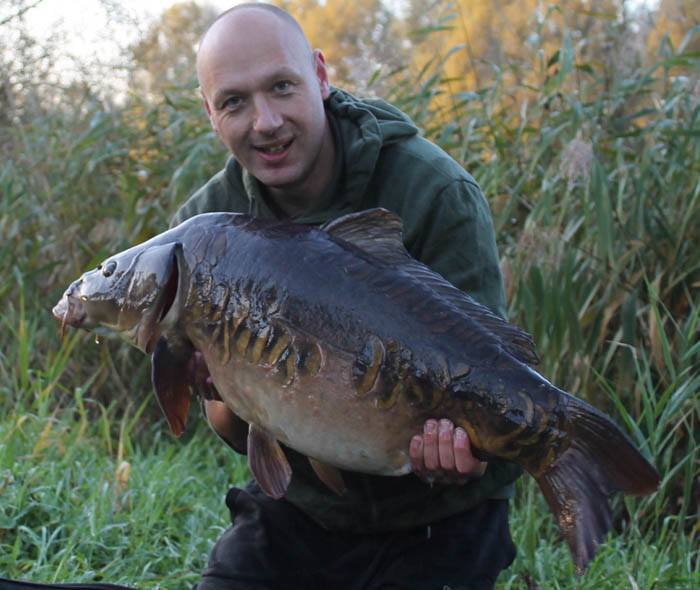 Het is weer een spiegel met prachtige grote schubben!