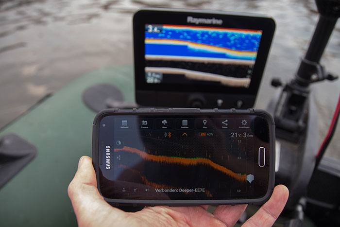 De Deeper Fishfinder, een gadget die mij doet verbazen! Kijk maar eens naar het verschil.