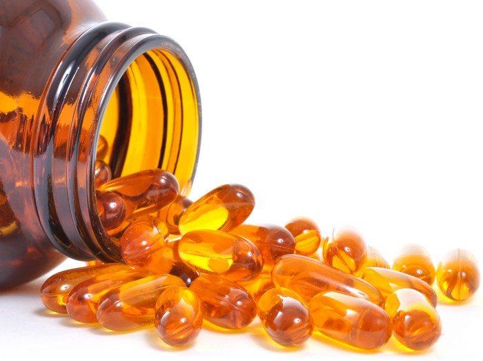 Cod liver oil capsules