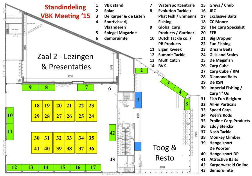 Maar liefst 42 standhouders zullen present zijn komende zaterdag.