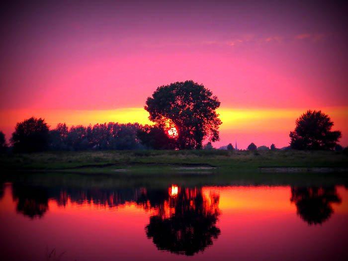 Mooie momenten aan de rivier.