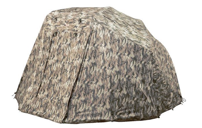 De Wrap van de Contact Camou Brolly is voorzien van exact hetzelfde camouflagepatroon en tevens te combineren met de normale, groene Contact Brolly.